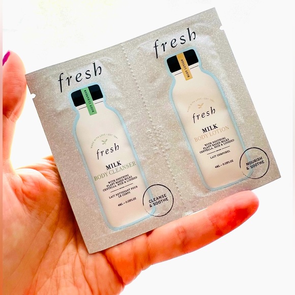 5 for 25⚡️Fresh Milk Body Cleanser & Lotion Travel set 8ml - Picture 1 of 2